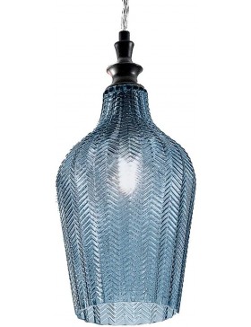 Applique Contemporanea Shaded Metallo Cromo Vetro Ambra 1 Luce E27